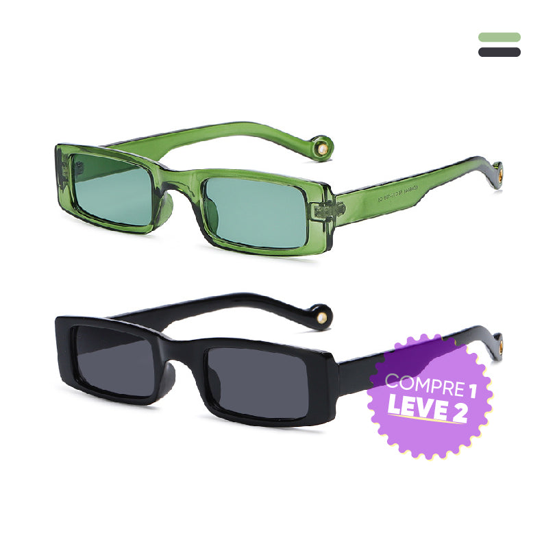 Óculos de Sol Feminino Retangular - Compre 1 Leve 2 | Vanity Shop