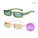 Óculos de Sol Feminino Retangular - Compre 1 Leve 2