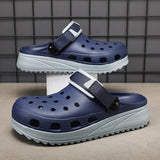 Sandália Crocs Masculina Velcro Streetwear Azul