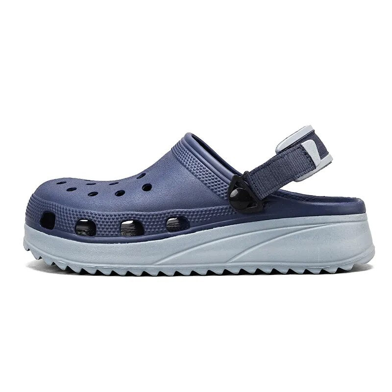 Sandália Crocs Masculina Velcro Streetwear Azul