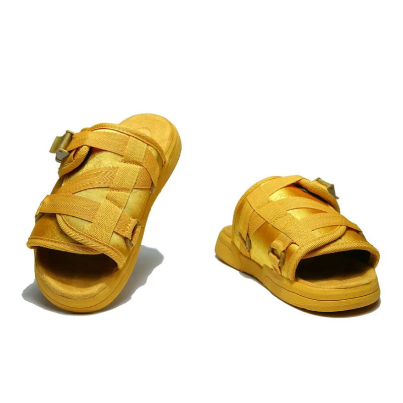 Chinelo Slide Phantom Strap Colors Amarelo