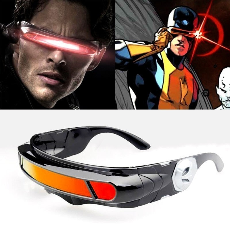 Óculos do Ciclope X-Men TR90 Espelhado Preto - Vanity Shop
