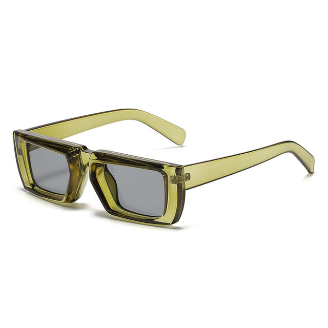 Cyber Y2K Óculos de Sol Masculino Moda Design de Marca de